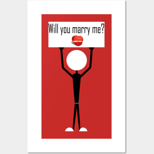 Will You Marry Me? i love you Posters and Art